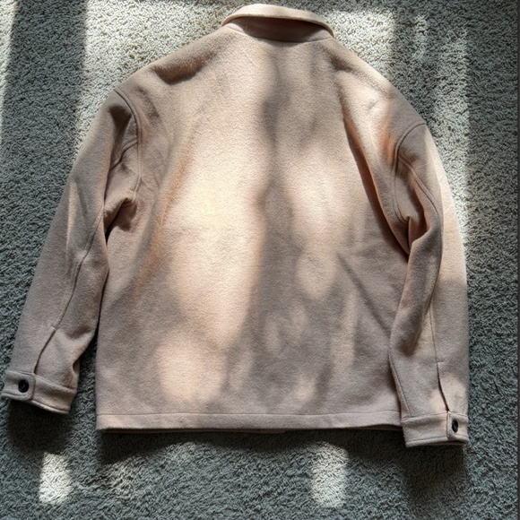 Topman Peach Felt/Fuzz Jacket - Picture 3 of 5